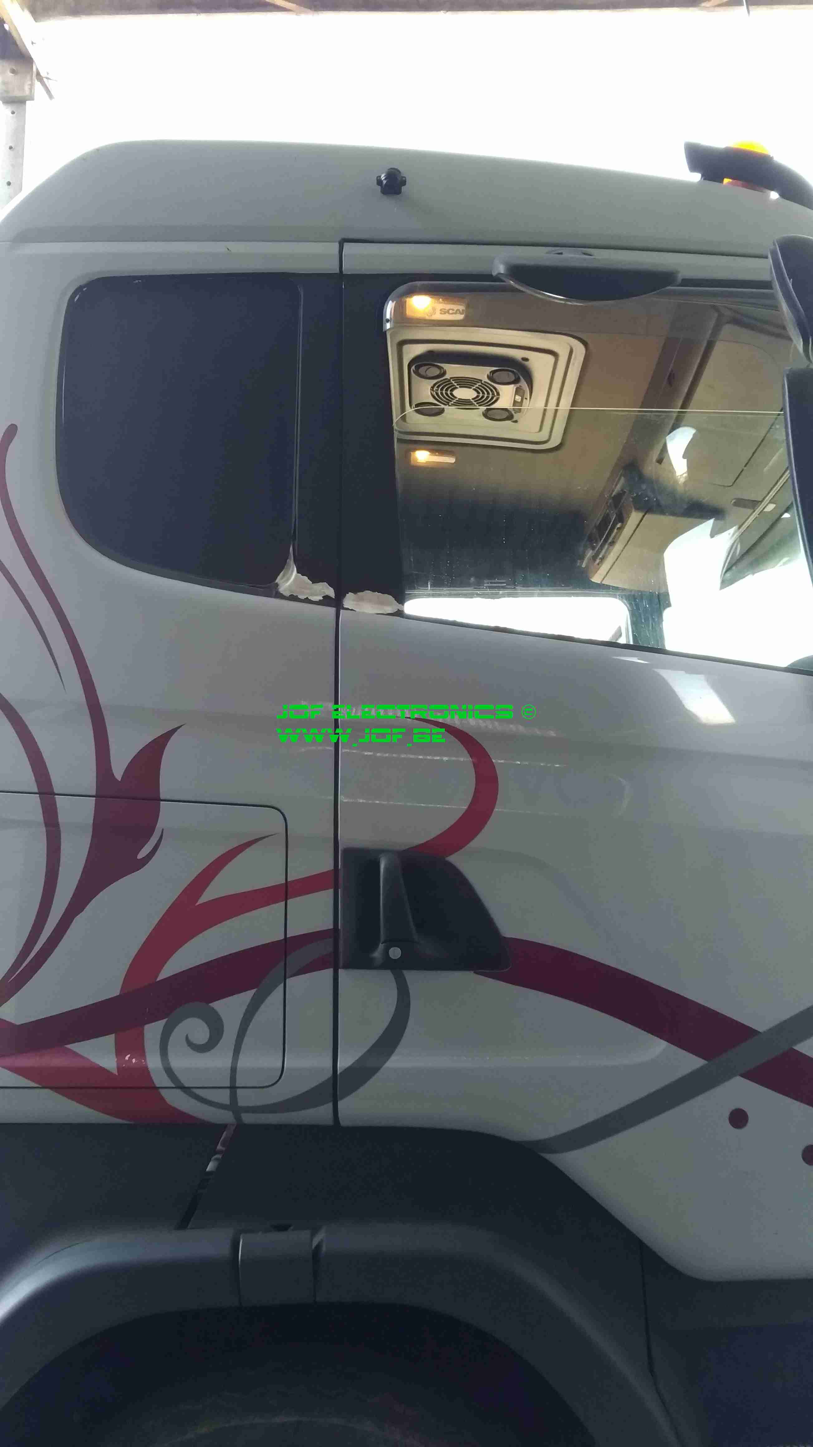 Scania truck met Oculus A  zijcamera